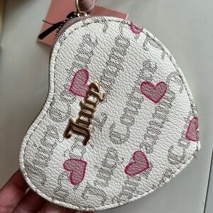 Juicy Couture Heart-Shaped White and Pink Bag